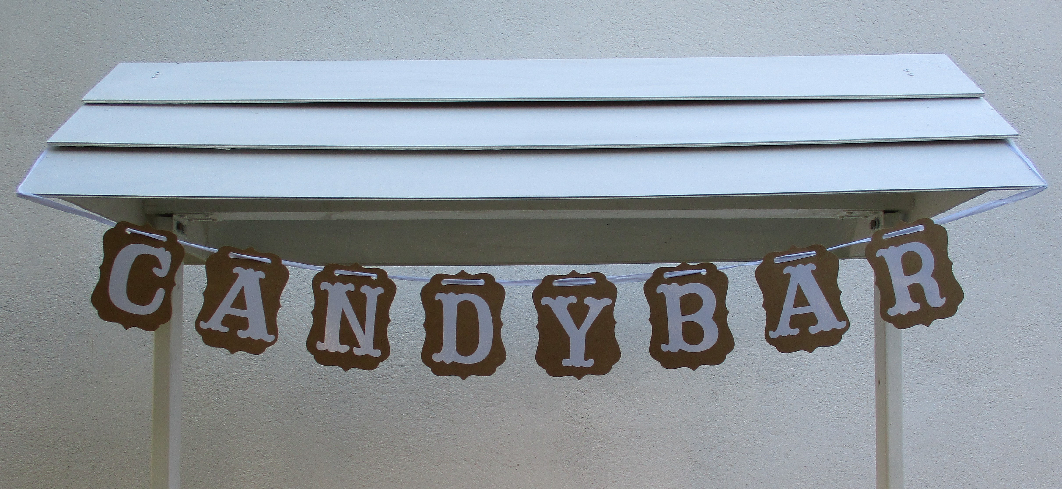 Wimpelkette Candybar aus Papier